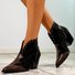 Women Winter  Slip-On Pearl Ankle Boots