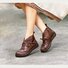 Flat Heel Spring Casual Leather Boots