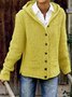 Roselinlin Women Coat Hoodie Long Sleeve Casual Cotton Coat