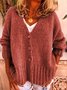 Women Casual Plus Size Sweater Cardigan