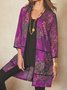 Vintage Cotton-Blend Long Sleeve Cardigan