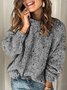 Cotton Long Sleeve Vintage Sweater