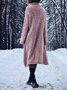 Solid Knitted Turtle Neck Long Sleeve Sweater Dress
