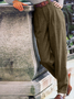 Casual Plain Tweed Pants