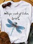 Dragonfly Cotton-blend Short Sleeve Tee
