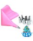 6Pcs/Set Stainless Steel Pastry Nozzles for Cream with Pastry Bag
