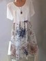 Lace Floral-Print Casual Weaving Dress
