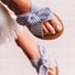 Women Summer Bowknot Stripe Sandal