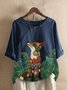 Casual Long Sleeve Crew Neck Top
