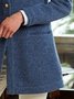 Blue Shift Long Sleeve Fleece Coat