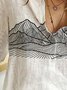 Women Mountain Print Shirt