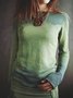 Green Long Sleeve Acrylic Sweater