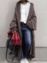 Casual Winter Acrylic Mid-weight Daily Long sleeve Loose Long Sweater coat for Women