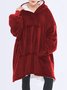 Flannel Warm Cosy Comfy Oversized Wearable Giant Sweatshirt Throw for Women Girls Adults Men Boys Kids Big Pocket