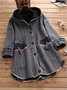 Color-Block Hoodie Casual Cotton Shirt & Top
