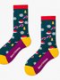Warm christmas socks padded terry socks