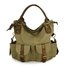 Women Multi-pocket Canvas Handbags Leisure Shopping Crossboody Bag