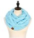 Ribbed Winter Warm Cable Knit Infinity Scarf