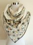 Warm and chic dandelion contrasting scarf