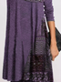 Cotton Casual Long Sleeve Knitting Dress
