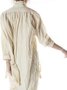 Long Sleeve Ruched Cotton Casual Shirts & Tops