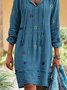 Long Sleeve Casual Weaving Dress