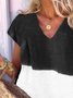 New Women Chic Holiday Boho Vintage V Neck Short Sleeve Casual Shift Knitting Dress