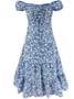 Short Sleeve Floral Sweet Weaving Dress