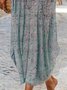 Vintage Hippie Holiday Tribal Casual Vintage Short Sleeve Knitting Dress