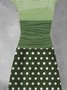 Vintage Polka Dots Knitting Dress
