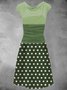 Vintage Polka Dots Knitting Dress