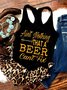 Cotton Sleeveless West Styles/cows T-shirt