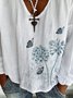 V Neck Long Sleeve Casual Top
