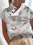 Shirt Collar Sleeveless Cotton-Blend Vests
