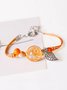 Vintage Floral ST Patricks Day Irish Four Leaf Clover Bracelets