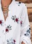 Long Sleeve Casual Floral Shirts & Tops