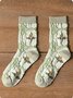 Vintage Personalized Embroidery Socks