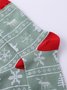 Christmas Elk Snowflake Socks