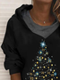 Christmas Hooded Geometric Casual Sweatshirt