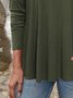 Lace Neck Loose Casual Top