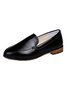 Simple Pointed Plain Loafers