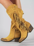 Vintage Tassel Polished Cowboy Cowboy Boot