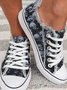 Halloween Casual Skull Canvas Shoes
