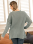 Long Sleeve Casual Acrylic Shift Sweater