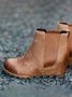 Plain Polished Wedge Heel Chesil Boots