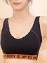 Women's Plus Size Thin Yoga Vest Without Steel Ring Bra