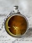 Vintage Tree of Life Moon Alloy Necklace