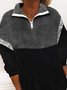 Loosen Fluff/Granular Fleece Fabric Basics Sweatshirt