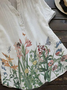 Floral Linen Elegant Shirts & Tops