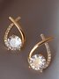 Fashion Trend Zircon Stud Earrings